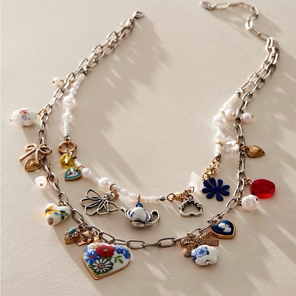 Free People Jewelry - Free People Maxamillion Charm Necklace Vintage Inspired NWT SOLD OUT IN STORES